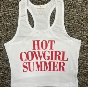 Hot cowgirl summer crop top